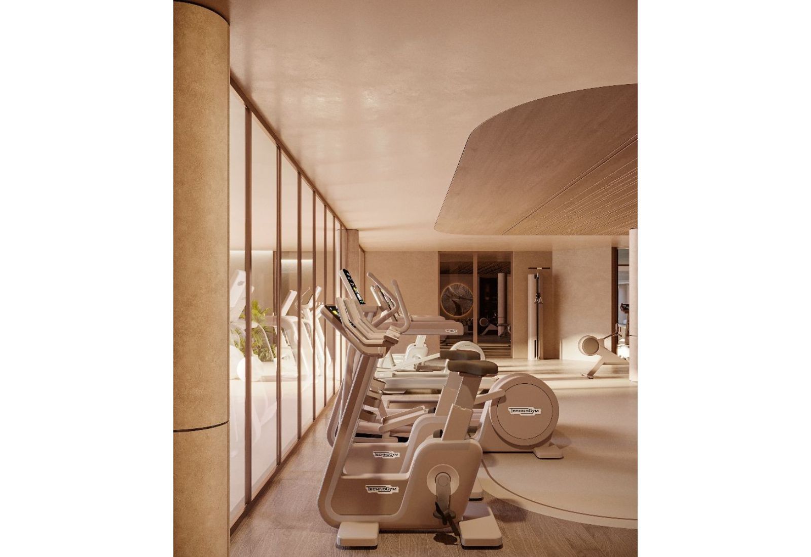 Siłownia ze sprzętem Technogym w apartamencie Sierra Blanca